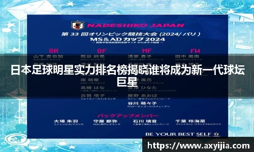 日本足球明星实力排名榜揭晓谁将成为新一代球坛巨星